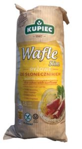 Kupiec Slim Wafle ryżowe ze słonecznikiem 84 g (18 sztuk)