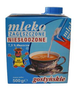 SM Gostyń Mleko zagęszczone niesłodzone 7,5% 500 g