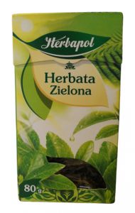 Herbata zielona liściasta Herbapol 80 g