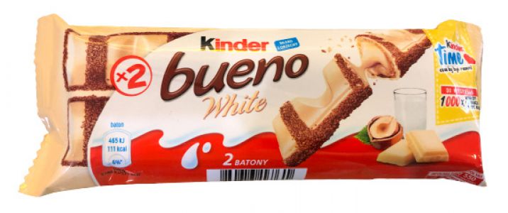 Kinder Bueno White Wafel w białej czekoladzie 39 g (2 x 19,5 g)
