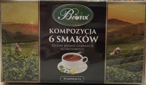 Bifix Kompozycja herbat czarnych ekspresowych 60 torebek