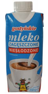 SM Gostyń Mleko zagęszczone niesłodzone 7,5% 350 g