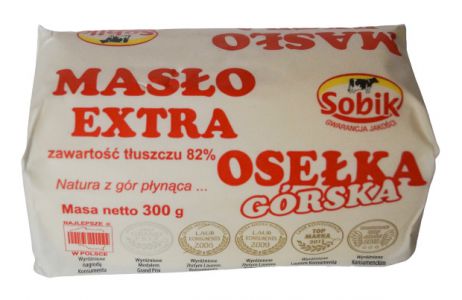 Masło Extra Osełka górska Sobik 300 g