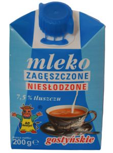 SM Gostyń Mleko zagęszczone niesłodzone 7,5% 200 g 