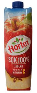 Hortex Sok 100% jabłko 1 l