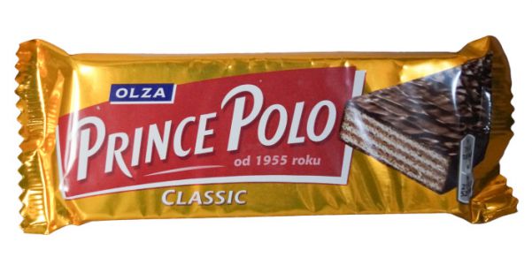 Olza Prince Polo Classic Kruchy wafelek z kremem kakaowym oblany czekoladą 35 g